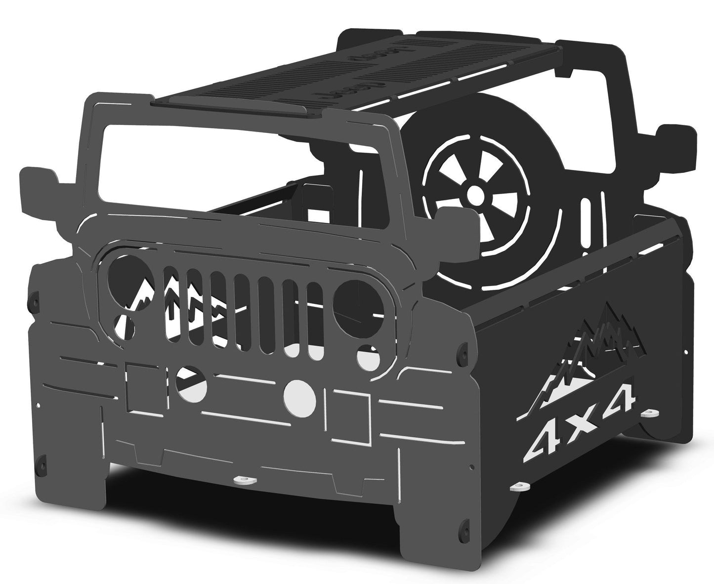 Fire Pit - 4 Sided Collapsible Jeep